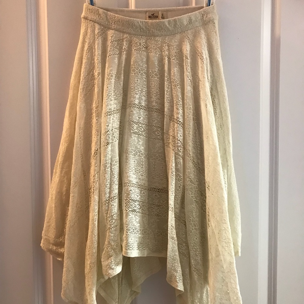 Lovey Hollister asymmetrical layered skirt!